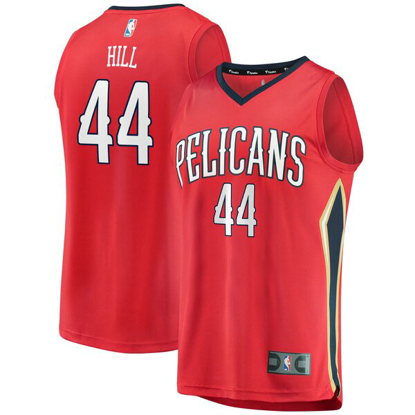 Maillot nba New Orleans Pelicans Statement Edition Homme Solomon Hill 44 Rouge